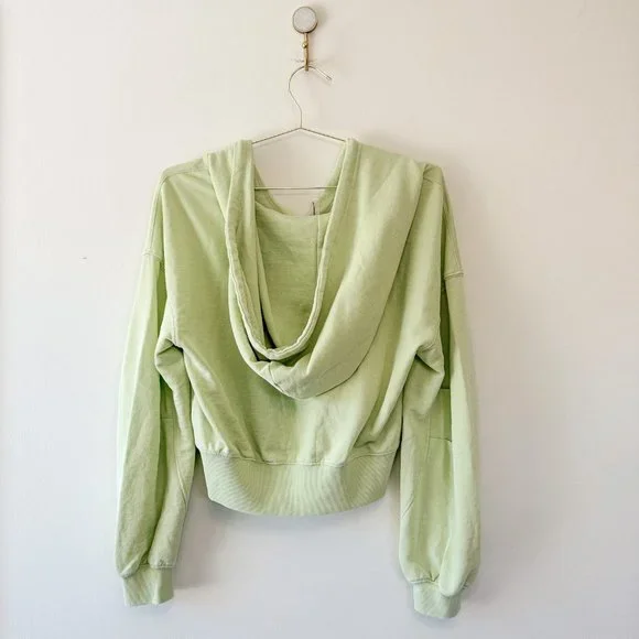 NWOT Free People Movement Playbook Hoodie in Lemongrass Size Extra Small - Picture 7 of 7